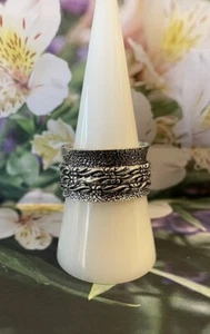 Size 9 Fidget Meditation Anxiety Spinner Ring Sterling Silver 925 plated-new - Bild 1 von 3