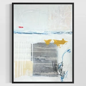 Original Mixed Media Abstract Modern Art Painting 18x24 "Shend" Signed - Picture 1 of 5