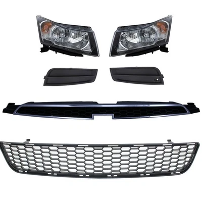 Headlight Kit For 2012-2014 Chevrolet Cruze Left Right Halogen with bulb(s) 6 Pc Foto 1 de 4