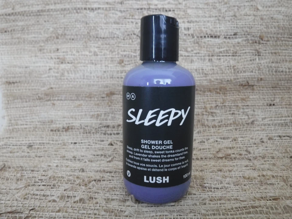 Lush Lavender Purple Sleepy Shower GEL 3.3 Oz Heavy-lidded Lathers Body Wash Hp1