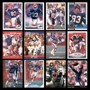 Andre Reed Lot 12 Football Cards 1991 Upper Deck Buffalo Bills Set Sammlung NM - Bild 1 von 15