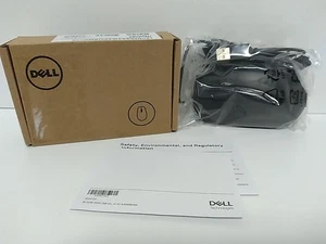 Dell MS116-bk Optical Black USB 1000 Dpi Scroll Wheel Mouse 09NK2 New - Picture 1 of 6