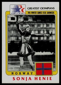 1983 Topps Greatest Olympians #18 Sonja Henie Norway - Picture 1 of 2