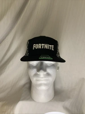 Sombrero negro Fortnite Snapback ajustable juvenil talla única se adapta a la mayoría nuevo con etiquetas Foto 1 de 4