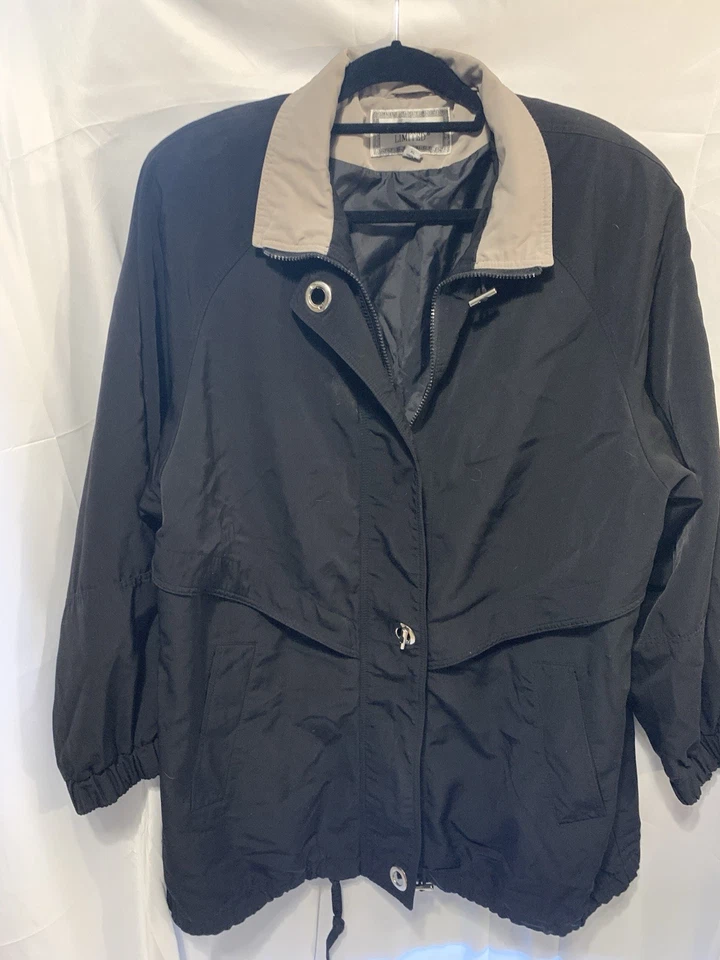 F S Limited Fleet Street Black Lightweight Coat Vintage Windbreaker - Image 1 of 4