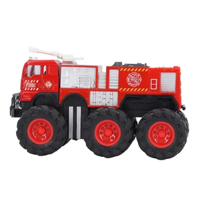 1:16 Scale Diecast Fire Truck Vehicles Alloy Big 6 Wheel Drive Fire Engine Slk - Image 1 of 4
