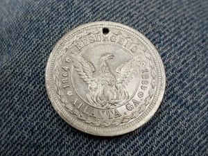 Vintage Atlanta Georgia 1889 Piemont Exposition Metal Token / GA Challenge Coin - Bild 1 von 2