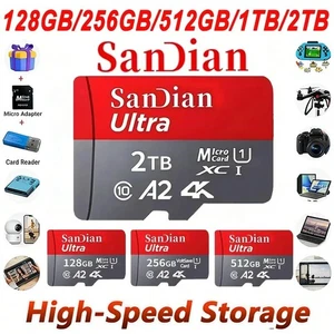 Scheda micro SD/TF da 128 GB 256 GB 512 gb 1 TB 2 TB scheda di memoria classe 10 - Afbeelding 1 van 11