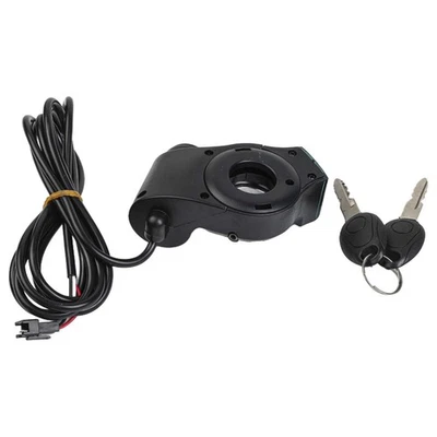 Handlebar Mounted Electric Scooter Thumb Throttle with Key Lock and Gauge - Image 1 of 4