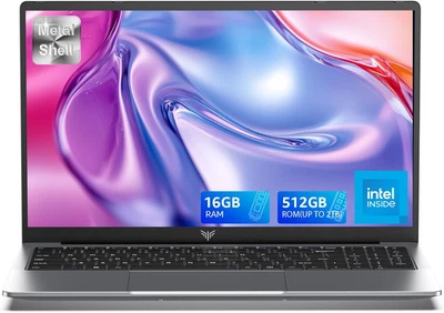 2025 Computer Portatile FHD Corpo Metallico Alder Lake-N97,(Fino 3.6 Ghz) 16GB R - Immagine 1 di 4