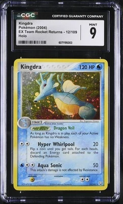CGC 9 KINGDRA 12 HOLO EX TEAM ROCKET RETURNS POKEMON - Image 1 of 2