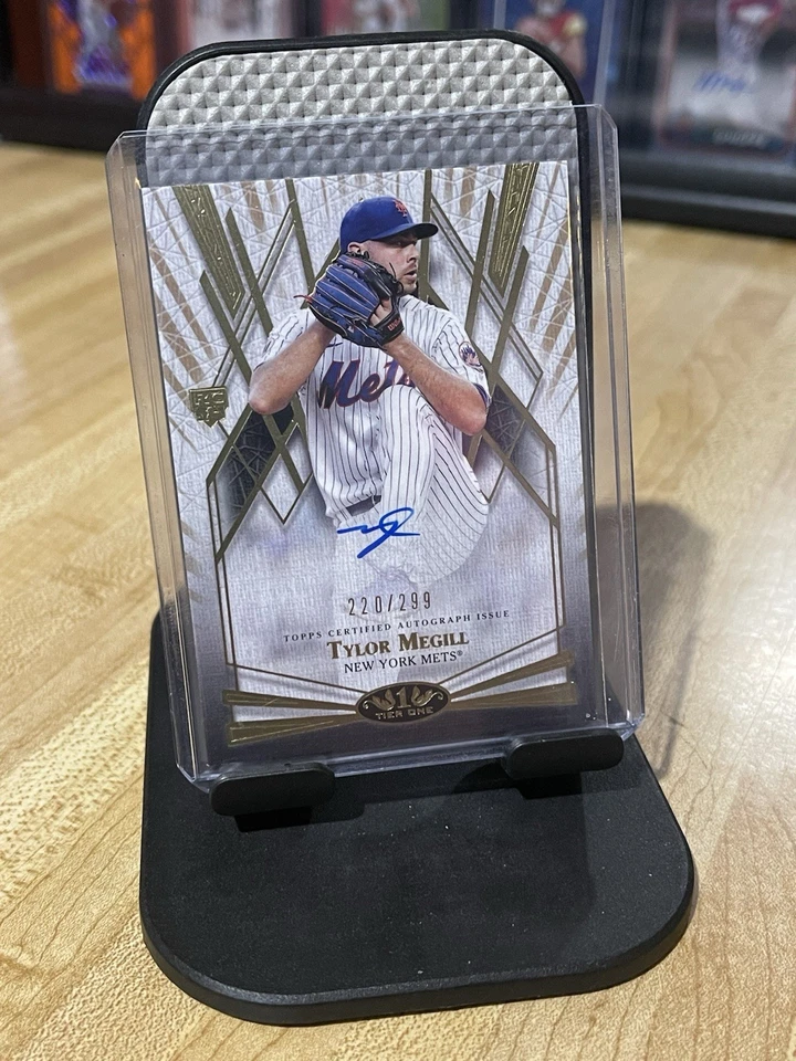 2022 Topps Tier One 1 #BOA-TM Tylor Megill /299 Break Out Auto Rookies Mets - Image 1 of 2
