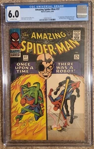 Amazing Spider-Man 37 CGC 6.0 1st app Norman Osborn and Robot-Master 1966 - Picture 1 of 3