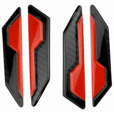 Car Side Door Edge Stickers Protector Reflective Carbon Fiber Decal Accessories  — 第 1/4 张图片