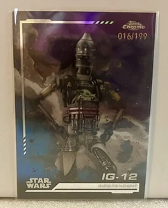 2024 Topps Chrome Star Wars IG-12 Purple Refractor /199 #40 - Picture 1 of 2