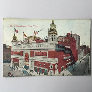 ANTIGUA POSTAL - EL HIPÓDROMO DE NUEVA YORK Texto Húngaro Szilagyi Vilmos 1916 - Imagen 1 de 2