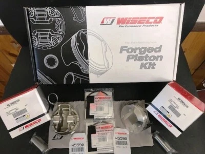 KIT DE PISTÓN FORJADO WISECO CK177 YAMAHA ROAD STAR 1600 ANILLOS PASADORES DE MUÑECA CIRCLIPS Foto 1 de 2