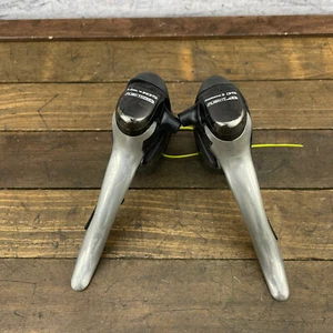 Vintage Shimano 105 Shifter Set Double ST-5510 Shift 9 Speed Flight Deck 2s A6 - Picture 1 of 11