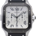 CARTIER Santos de Cartier chronograph watch XL WSSA0017 Box Warranty Stainle...