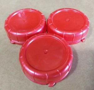Replacement Glass Milk Bottle Lids 48mm Caps for Libbey & Stan-Pac 3, Red, NEW - Picture 1 of 3