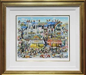 HIRO YAMAGATA "Action" Siebdruck signiert gerahmt 118/300 - Bild 1 von 6