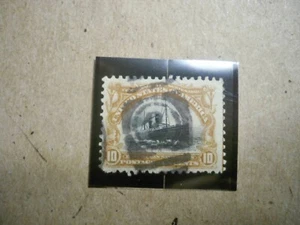 USA Used, 1901 Issue, 10 Cent Pan- American Exposition, Yel Brn &black.Scott#299 - Picture 1 of 1