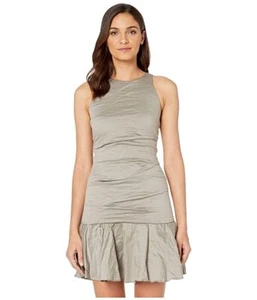 Nicole Miller 292395 Women's Ruffle Hem Dress (Taupe) Dress, size 14 - Picture 1 of 2