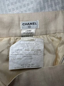 Chanel Linen Vintage Skirt Rare 1986 Fall Karl Lagerfeld PRICE DROP!!! - Picture 1 of 5