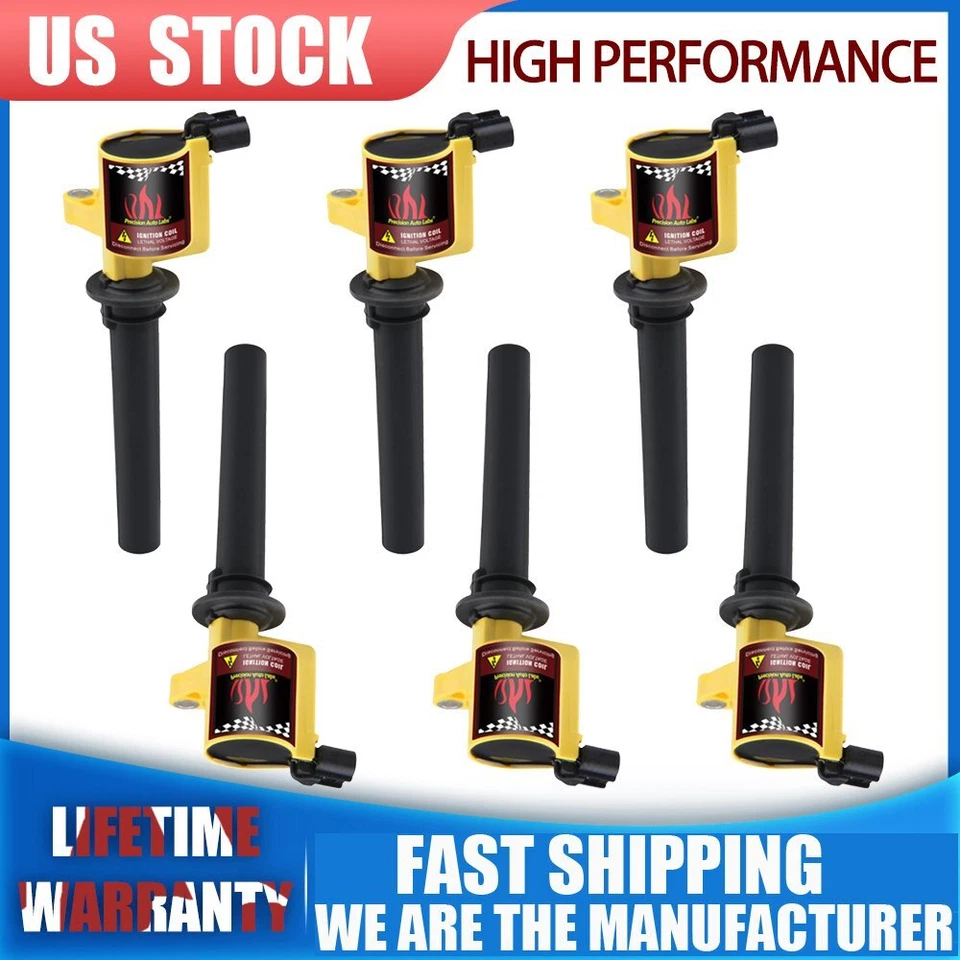 Paquete de 6 bobinas de encendido DG500 para Ford Taurus 3,0 L V6 Mercury 2003-2008 Foto 1 de 4