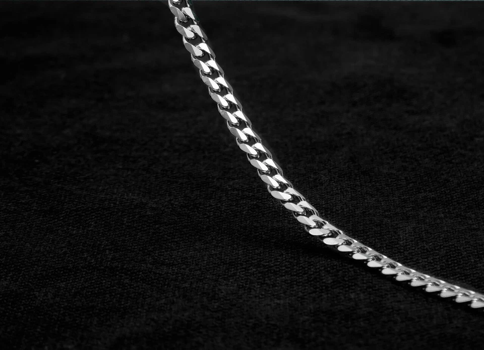 Panzerkette Edelstahl Schmuck Meterware silber 5 mm Breite Halskette - Bild 1 von 1