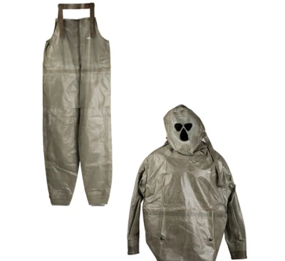 ZODIAK NBC RUBBER SUIT BIB & JACKET GERMAN HEAVY DUTY HAZMAT ZODIAC CHEMICAL - Image 1 of 4
