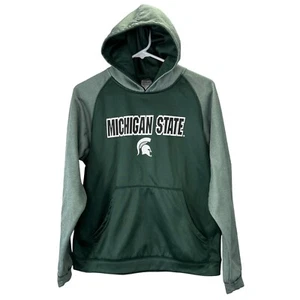 Michigan State Spartans Hoodie Sweatshirt Green Pullover Boys XL 16/18 Youth - Picture 1 of 5