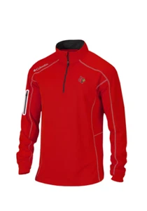NWT Columbia Men's Shotgun 1/4 Zip Pullover Red Medium Louisville - Picture 1 of 1