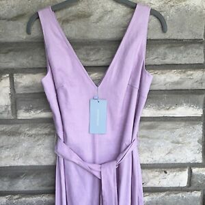 Antonio Melani linen Felicia jumpsuit lavender size 2 $180