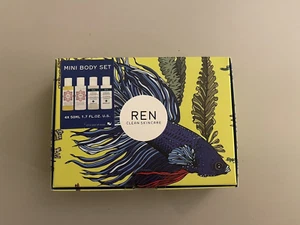 REN CLEAN SKINCARE MINI BODY SET Travel 4 x 50ml Brand New Sealed Space NK - Picture 1 of 2