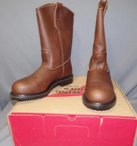 MENS WORK RED WING #2231 USA HUNTING LEATHER COWBOY WELLINGTON BOOTS NEW IN BOX - Picture 1 of 9