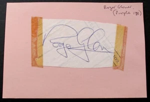 Deep Purple Roger Glover Autographed Clipping Original Vintage 1973 - Picture 1 of 12