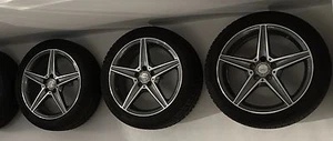 Set Reifenhalter mit Felgenschloß M14x1,5 Kugelbund Anti-Diebstahl Edelstahl NEU - Bild 1 von 11