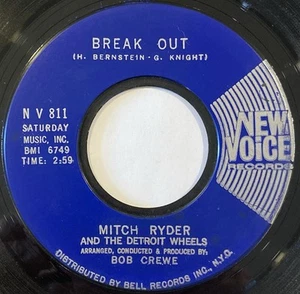 Mitch Ryder & Detroit Wheels – Break Out / I Need Help – New Voice N V 811 – 45 - Picture 1 of 4