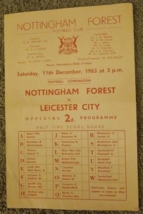 Nottingham Forest FC Reserves vs Leicester City FC Reserves 1965/6. - Picture 1 of 2