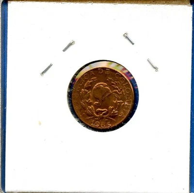 1965 Republic of Columbia 1 Centavo Libertad 1 Cent #46 Copper Coin - Image 1 of 3