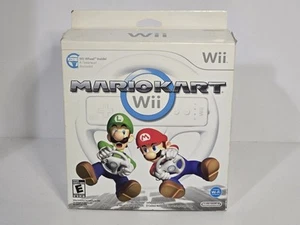 TOTALMENTE NUEVO Mario Kart Wii Wheel Bundle (Nintendo Wii) - Imagen 1 de 6