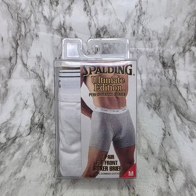 Nuevo Vintage Spalding Hombre Performance Series Ultimate Edition Algodón Blanco M Foto 1 de 4