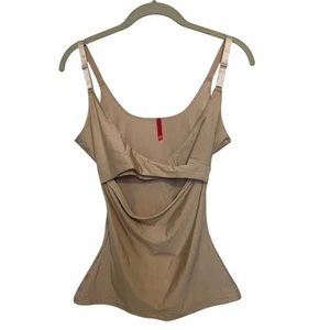 SPANX Front Closure Slimming Camisole Sz XL Tan - Picture 1 of 9