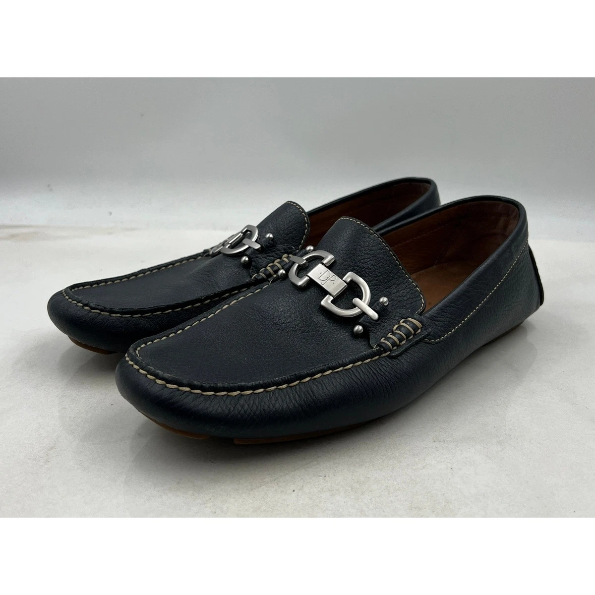 Donald J Pliner Men\'s Size 10 Ernie Black Leather Zip Up Driving Loafers Shoes TMW_42V7_02_DONALD_PLINER_LOAF  main image 3