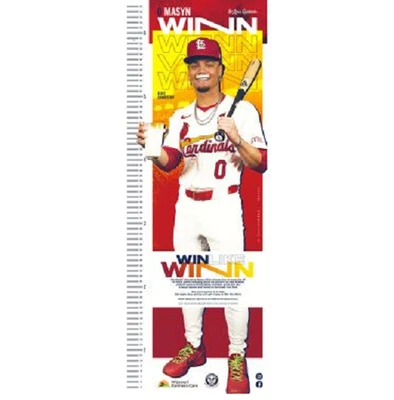 Brand New St. Louis Cardinals Kids Masyn Winn Growth Chart SGA 6/21/25 - Image 1 of 3