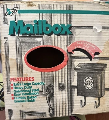 Vintage Mid century Metal mailbox 1960's Resident Vertical - Wall mount NEW - Image 1 of 4