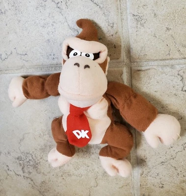 Vintage Nintendo 64 Donkey Kong Beanbag Pelúcia BD&A 1997 N64 Videogames Gaming - Imagem 1 de 4