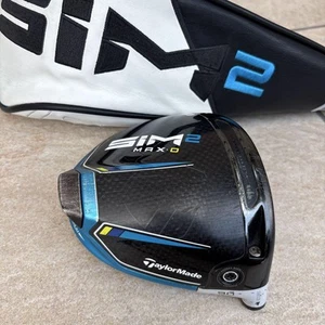TaylorMade SIM2 Max D 9.0 Driver Head Only with Head Cover Used - Picture 1 of 10