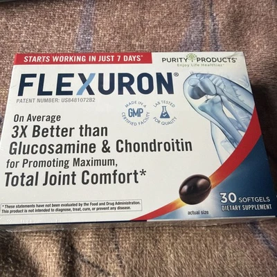 Формула для суставов Flexuron от Purity Products 30 гелей астаксантин/гиалуроновая кислота/криль - Изображение 1 из 3